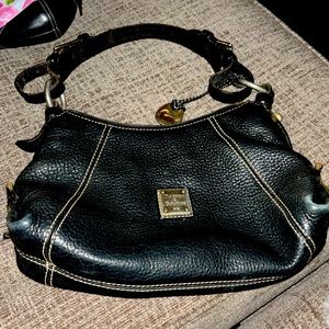 Black Dooney and Bourke small under arm pebbled leather.
